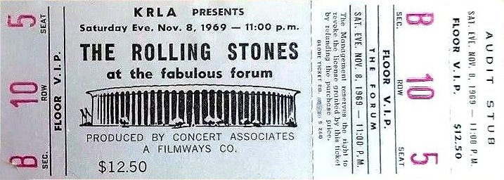 Rolling Stones Database 1969